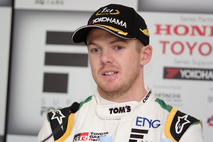 決勝記者会見: 2位のニック・キャシディ（VANTELIN TEAM TOM’S）