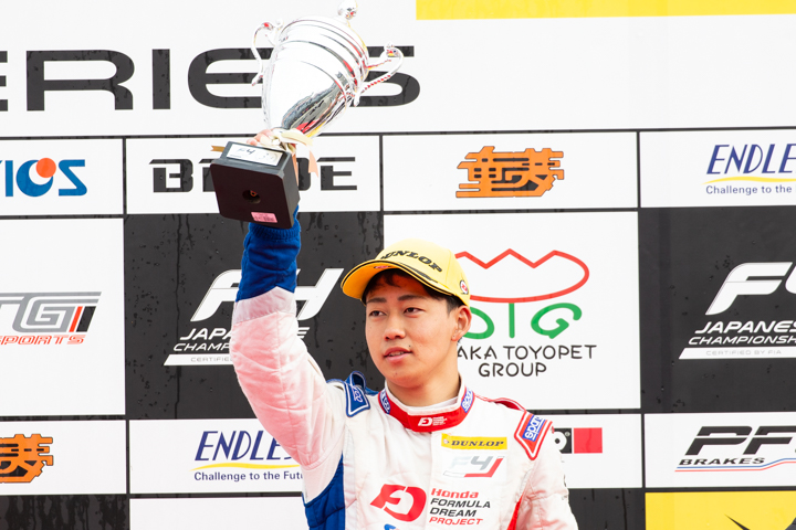 決勝3位の三宅淳詞（Hondaフォーミュラ・ドリーム・プロジェクト）