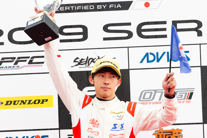 優勝した佐藤蓮（Hondaフォーミュラ・ドリーム・プロジェクト）