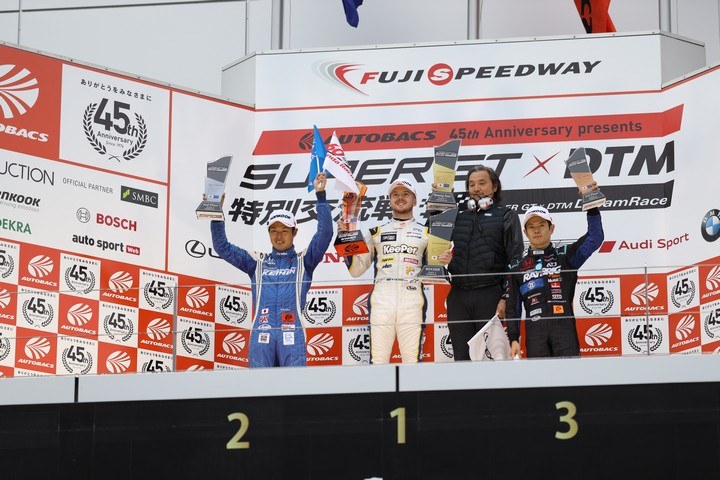 SGTxDTM交流戦レース1: 表彰式