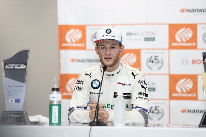 SGTxDTM交流戦レース2記者会見: 2位のマルコ・ヴィットマン（BMW Team RBM）