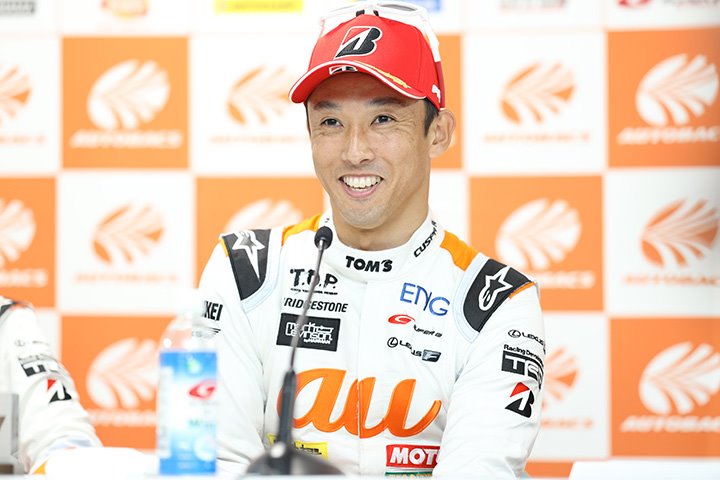 予選記者会見: GT500クラスポールポジションの中嶋一貴（LEXUS TEAM au TOM'S）