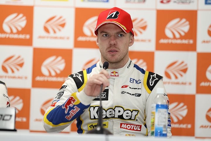 決勝記者会見: GT500クラス優勝のニック・キャシディ（LEXUS TEAM KeePer TOM'S）