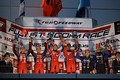 表彰式: GT500クラスのトップ3チーム