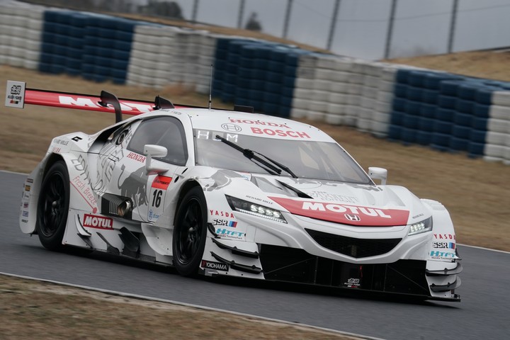 公式テスト岡山1回目: 武藤英紀／笹原右京組（MOTUL MUGEN NSX GT）