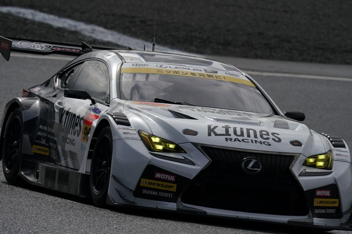 公式テスト岡山2回目: GT300クラス2位の新田守男／阪口晴南組（K-tunes RC F GT3）