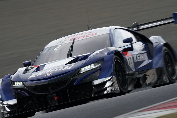 公式テスト岡山3回目: 塚越広大／ベルトラン・バゲット組（KEIHIN NSX-GT）
