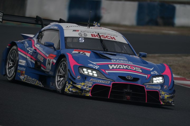 公式テスト岡山3回目: 大嶋和也／坪井翔組（WAKO'S 4CR GR Supra）