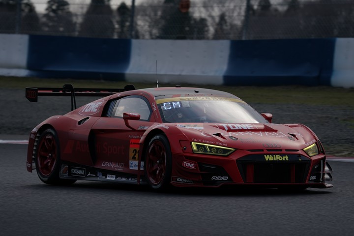公式テスト岡山4回目: クリストファー・ミース／川端伸太朗組（Hitotsuyama Audi R8 LMS）