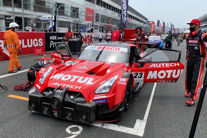 GT500クラス予選2位の松田次生／ロニー・クインタレッリ組（MOTUL AUTECH GT-R）