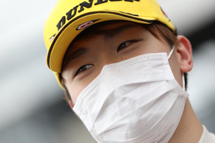 優勝した阪口晴南（SUTEKINA RACING TEAM）