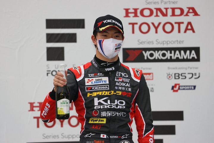 決勝3位の小高一斗（COROLLA CHUKYO Kuo TEAM TOM'S）