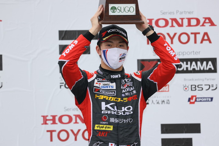 決勝3位の小高一斗（COROLLA CHUKYO Kuo TEAM TOM'S）