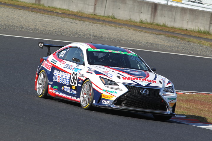 ST-3クラスポールポジションは大島和也／冨林勇佑／石井宏尚組（エアーバスターWINMAX RC 350 TWS）