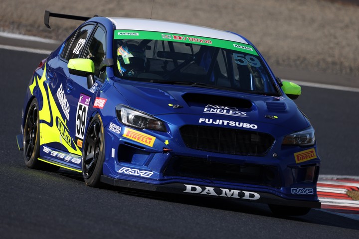 グループ1公式予選: 大澤学／後藤比東至／石坂瑞基組（DAMD MOTUL ED WRX STI）