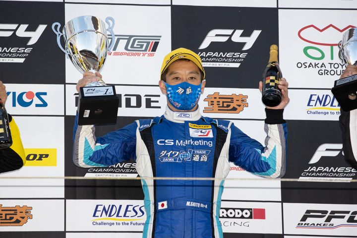 インディペンデントカップで優勝した齋藤真紀雄（AKILAND RACING）