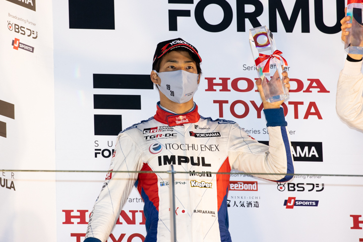 シリーズ2位の平川亮（ITOCHU ENEX TEAM IMPUL）