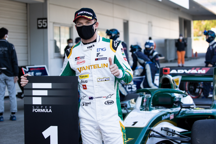 ポールポジションを獲得したニック・キャシディ（VANTELIN TEAM TOM’S）