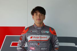 サタデー、サンデーシリーズともポールポジションを獲得した篠原拓朗（Audi Team Hitotsuyama）