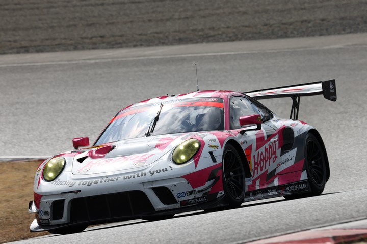 公式テスト岡山: 松井孝允／佐藤公哉組（HOPPY Porsche）