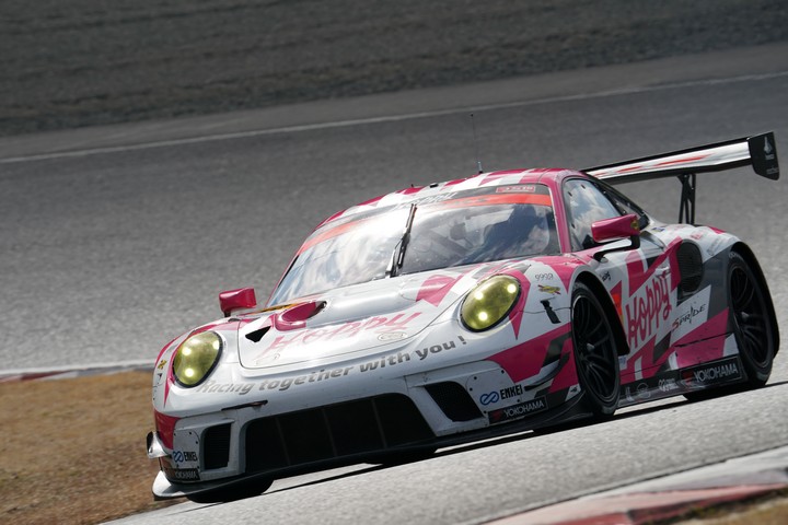 公式テスト岡山: 松井孝允／佐藤公哉組（HOPPY Porsche）