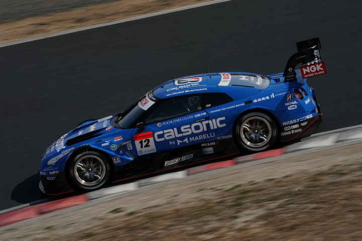 公式テスト岡山: 平峰一貴／松下信治組（カルソニックIMPUL GT-R）