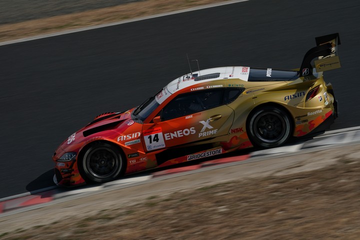 公式テスト岡山: 大嶋和也／山下健太組（ENEOS X PRIME GR Supra）