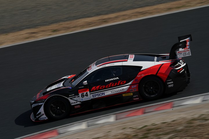公式テスト岡山: 伊沢拓也／大津弘樹組（Modulo NSX-GT）