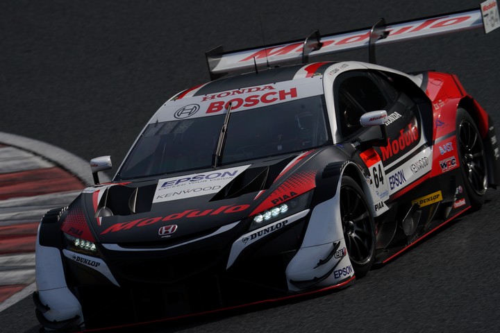 公式テスト岡山: 伊沢拓也／大津弘樹組（Modulo NSX-GT）