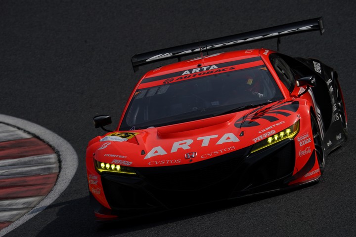 公式テスト岡山: 高木真一／佐藤蓮組（ARTA NSX GT3）