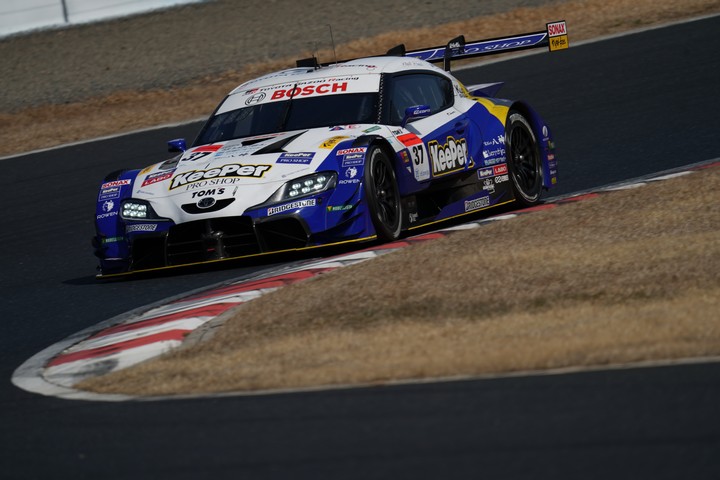 公式テスト岡山: 平川亮／阪口晴南組（KeePer TOM'S GR Supra）