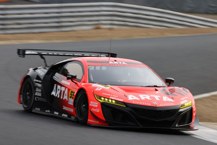 公式テスト岡山: 高木真一／佐藤蓮組（ARTA NSX GT3）