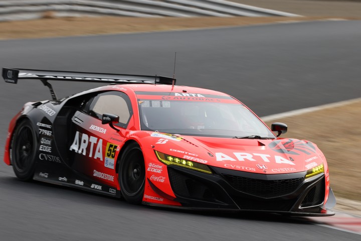 公式テスト岡山: 高木真一／佐藤蓮組（ARTA NSX GT3）
