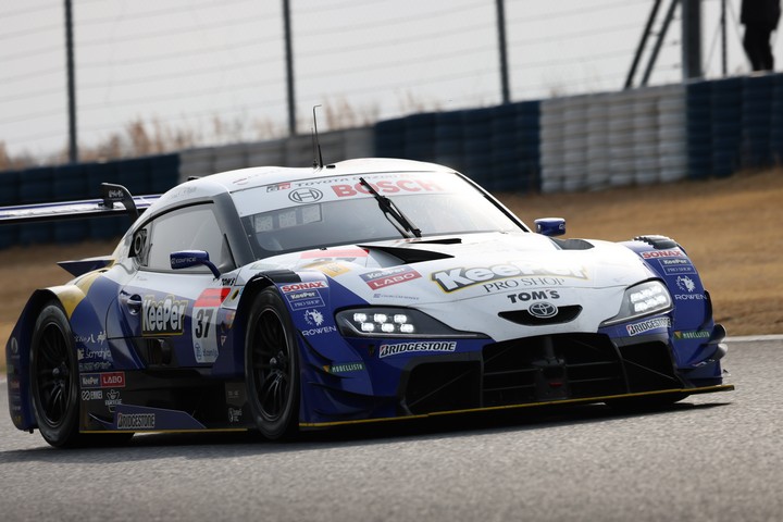 公式テスト岡山: 平川亮／阪口晴南組（KeePer TOM'S GR Supra）