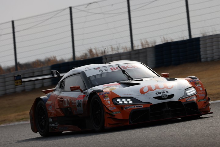 公式テスト岡山: 関口雄飛／坪井翔組（au TOM'S GR Supra）