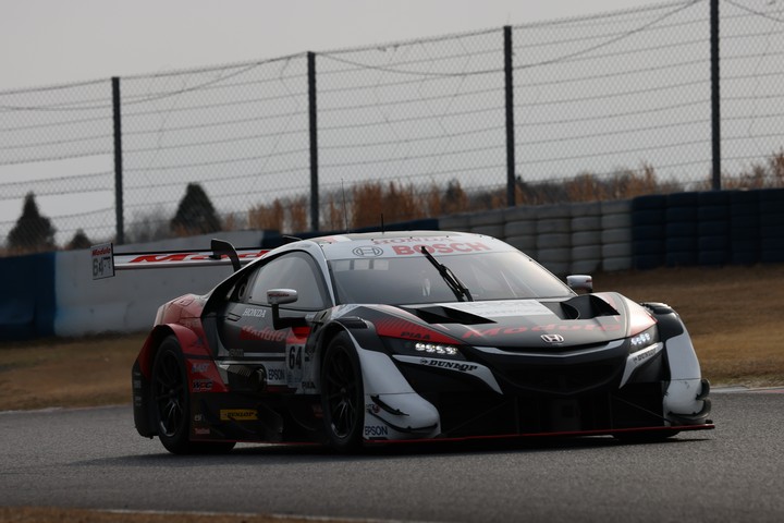 公式テスト岡山: 伊沢拓也／大津弘樹組（Modulo NSX-GT）