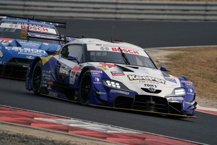 公式テスト岡山: 平川亮／阪口晴南組（KeePer TOM'S GR Supra）