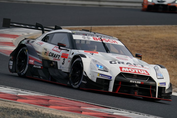 公式テスト岡山: 平手晃平／千代勝正組（CRAFTSPORTS MOTUL GT-R）