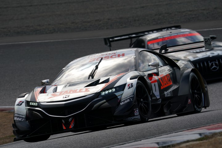公式テスト岡山1回目: GT500クラス3位は山本尚貴／武藤英紀組（STANLEY NSX-GT）