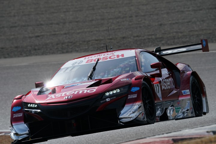 公式テスト岡山1回目: GT500クラス2位は塚越広大／ベルトラン・バゲット組（Astemo NSX-GT）
