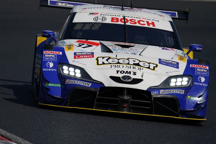 公式テスト岡山3回目: GT500クラス3位は平川亮／阪口晴南組（KeePer TOM'S GR Supra）