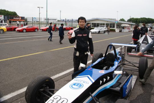 スーパーFJにデビューした金沢太景(スマイルマックス NRS sII)