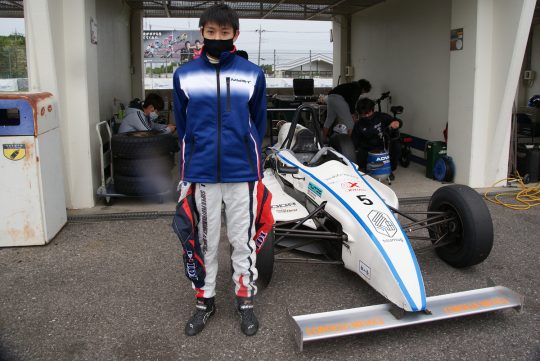 スーパーFJにデビューした松田大樹(K-TAC RaiseUp)