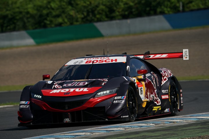 ノックアウトQ1: 笹原右京／大湯都史樹組（Red Bull MOTUL MUGEN NSX GT）
