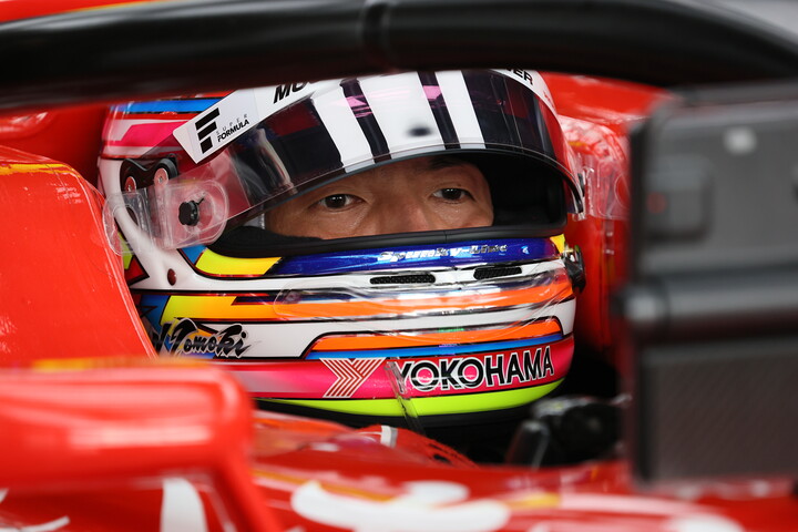 予選の出走を待つ野尻智紀（TEAM MUGEN）