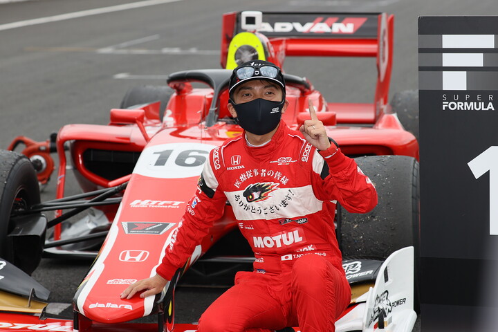 優勝した野尻智紀（TEAM MUGEN）