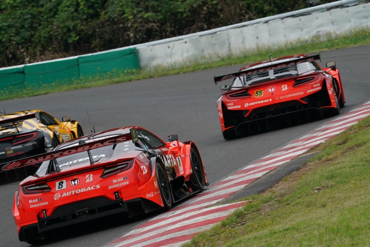 公式練習: 野尻智紀／福住仁嶺組（ARTA NSX-GT）