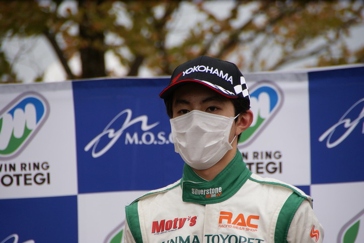 優勝した佐藤樹（群馬トヨペットリアノED）