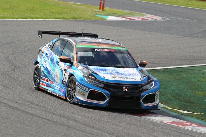 ST-TCRクラスポールポジションは芳賀邦⾏／蘇武喜和／霜野誠友／和田慎吾組（75号車・おとぎの国CIVIC TCR）