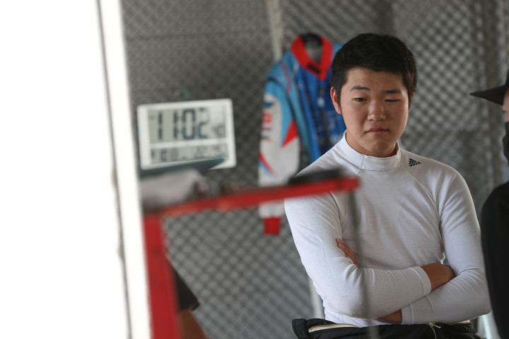 予選4位の度会太一（オートバックス ドラゴコルセ）